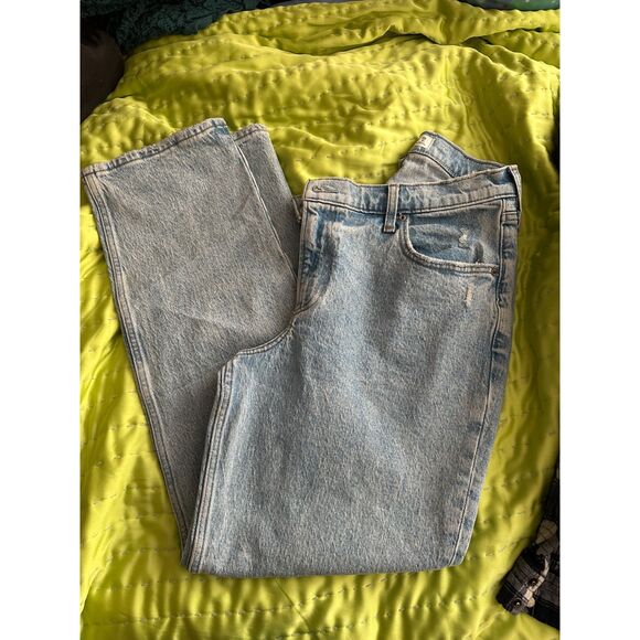 Abercrombie Curve Love 90s Straight Ultra High Rise Jeans Size 6 Short EUC - Picture 1 of 4